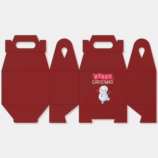 Deck the Halls: vrolijk kerstfeest" Bedankdoosjes (Ongevouwen)