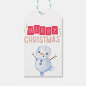 Deck the Halls: vrolijk kerstfeest" Cadeaulabel (Voorkant)