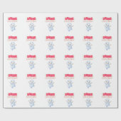 Deck the Halls: vrolijk kerstfeest" Cadeaupapier (Vlak)