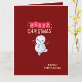 Deck the Halls: vrolijk kerstfeest" Kaart (Gele Bloem)