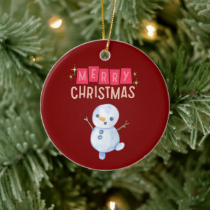 Deck the Halls: vrolijk kerstfeest" Keramisch Ornament