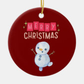 Deck the Halls: vrolijk kerstfeest" Keramisch Ornament (Voorkant)