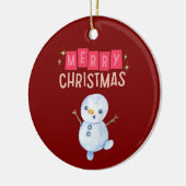 Deck the Halls: vrolijk kerstfeest" Keramisch Ornament (Links)
