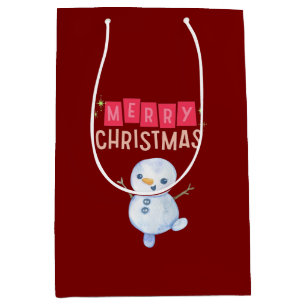 Deck the Halls: vrolijk kerstfeest" Medium Cadeauzakje