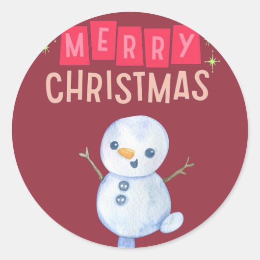 Deck the Halls: vrolijk kerstfeest" Ronde Sticker (Voorkant)