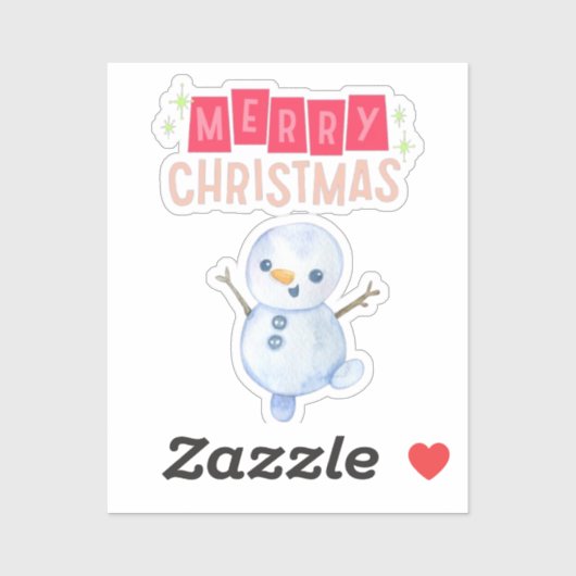 Deck the Halls: vrolijk kerstfeest" Sticker (Vel)