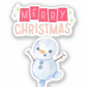 Deck the Halls: vrolijk kerstfeest" Sticker (Voorkant)