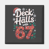 Deck the Halls With 6 7 Funny Christmas Six Seven  Magneet (Voorkant)