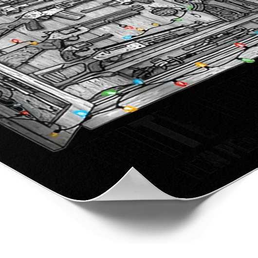 Deck The Halls With Guns & Ammo (on Back) Poster (Hoek)