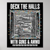 Deck The Halls With Guns & Ammo Poster (Voorkant)