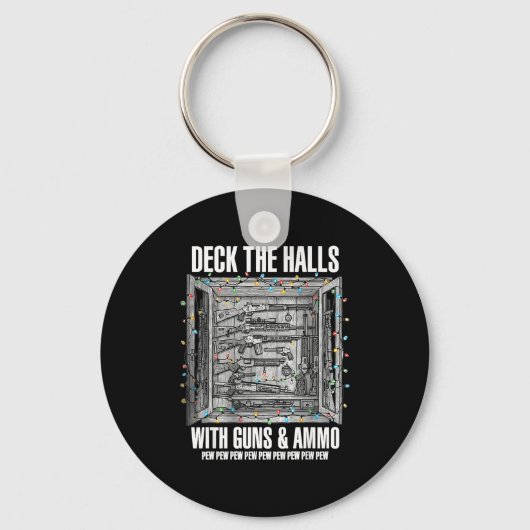 Deck The Halls With Guns & Ammo Sleutelhanger (Voorkant)