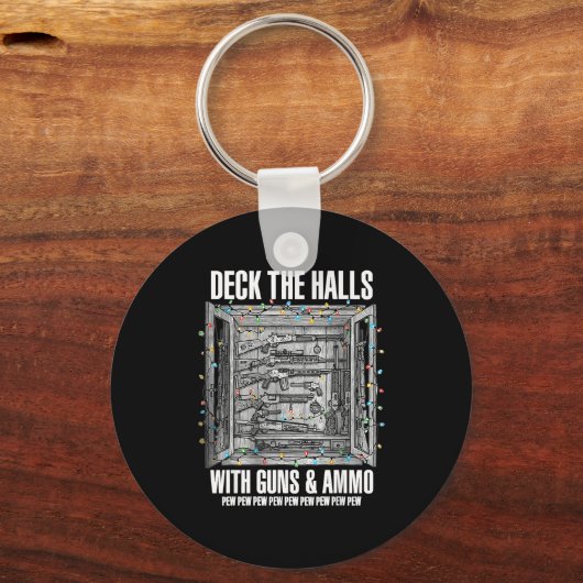 Deck The Halls With Guns & Ammo Sleutelhanger (Voorkant)