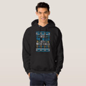 Deck The Halls with Matzo Balls Ugly Hanukkah Chri Hoodie (Voorkant volledig)