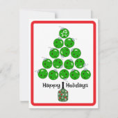 Deck the Halls with Pickleballs Christmas Party Kaart (Voorkant)