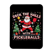 Deck The Halls With Pickleballs  Magneet (Verticaal)
