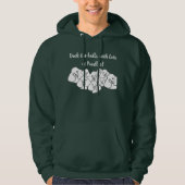 Deck the halls with Poodles unisex hoodie (Voorkant)