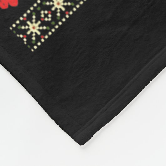 Deck The Halls With Trash Raccoon Ugly Christmas S Fleece Deken (Hoek)