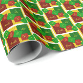 "Deck the Halls" wrapping paper Cadeaupapier (Rol Hoek)