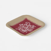 Deck the Halls Y'all Papieren Bordje (Gebogen)