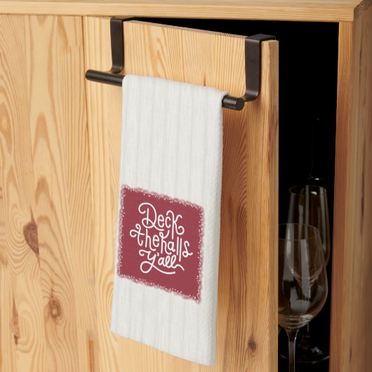 Deck the Halls Y'all Theedoek (Derde Gevouwen)