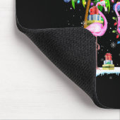 Deck The Palms Flamingo Trocal Christmas Lights Muismat (Hoek)