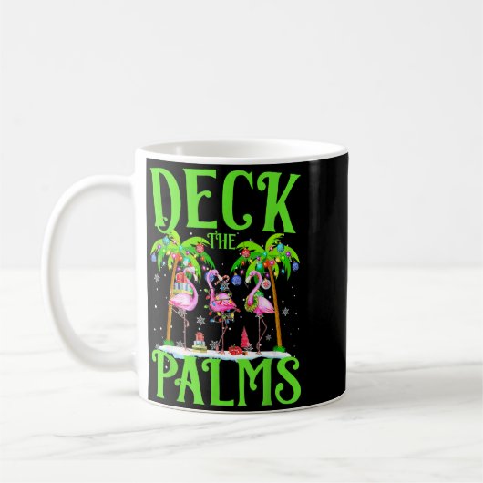 Deck The Palms Flamingo Trocal Christmas Lights Pa Koffiemok (Links)