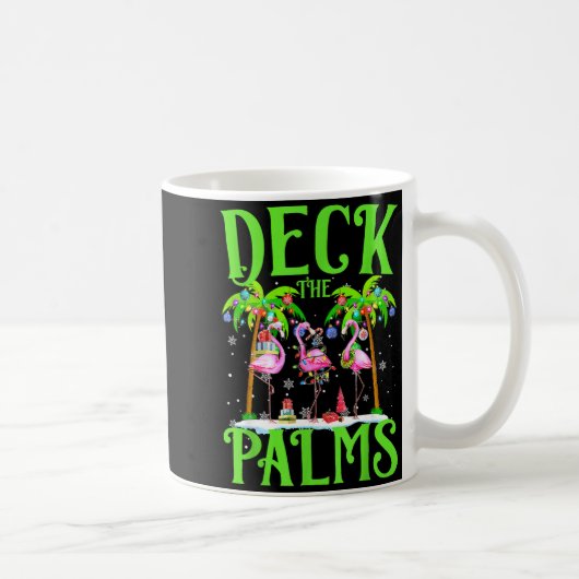Deck The Palms Flamingo Trocal Christmas Lights Pa Koffiemok (Rechts)
