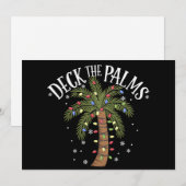 Deck The Palms Tropisch Hawaii Kerstmis Palmboom Feestdagenkaart (Voorkant / Achterkant)