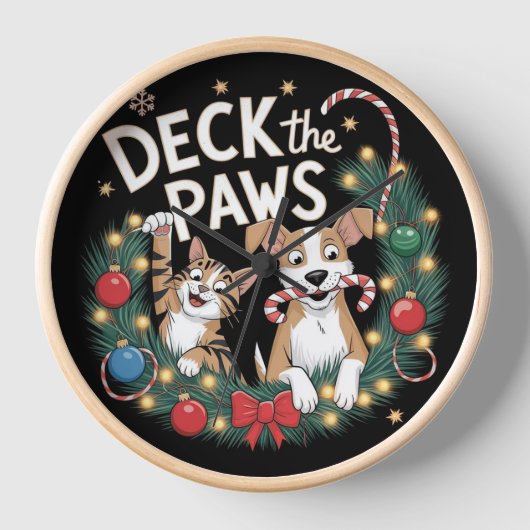 Deck the Paws - Grappig Kerstmiskraam (Voorkant)