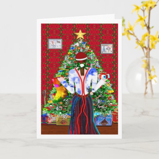 Deck the Tree LeeMarie’s Creative Design Kaart (Gele Bloem)