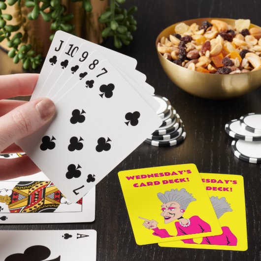 DECK VAN DE PLAYKAART - WOENSDAG POKERKAARTEN (Insitu)