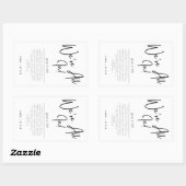 Deck van Kaart bruiloft gunst Stickers (Vel)