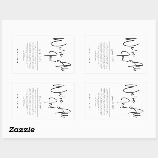 Deck van Kaart bruiloft gunst Stickers (Vel)