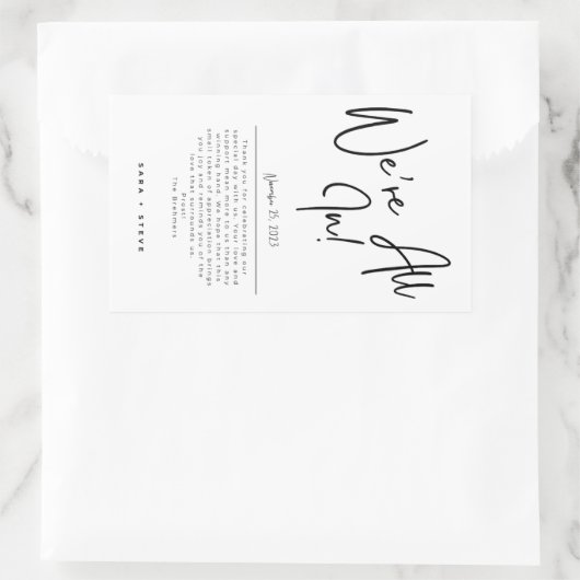 Deck van Kaart bruiloft gunst Stickers (Tas)