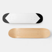 deck voor zwart en wit patroon skateboard (Horizontaal)