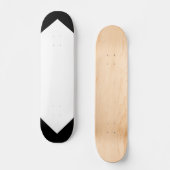 deck voor zwart en wit patroon skateboard (Voorkant)