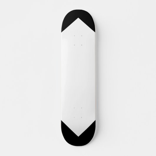deck voor zwart en wit patroon skateboard (Voorkant)