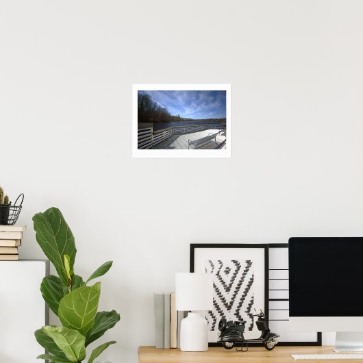 Deck Waterscape View Poster (Thuiskantoor)