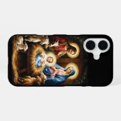 Deck Your Tech: Feestelijke Kerstbehang 2026 iPhone 16 Hoesje (Achterkant horizontaal)