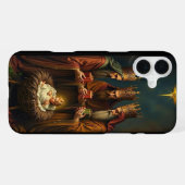 Deck Your Tech: Feestelijke Kerstbehang 2026 iPhone Hoesje (Achterkant horizontaal)