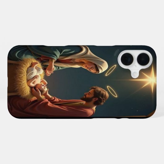 Deck Your Tech: Feestelijke Kerstbehang 2026 iPhone Hoesje (Achterkant horizontaal)