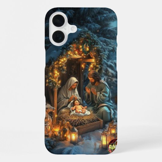 Deck Your Tech: Feestelijke Kerstbehang 2026 iPhone Hoesje (Achterkant)