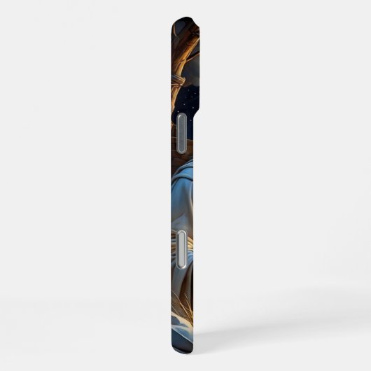 Deck Your Tech: Feestelijke Kerstbehang 2026 iPhone Hoesje (Rechterkant)