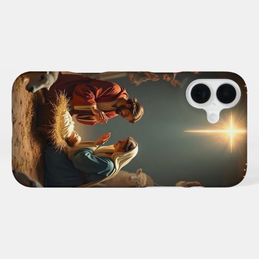 Deck Your Tech: Feestelijke Kerstbehang 2026 iPhone Hoesje (Achterkant horizontaal)