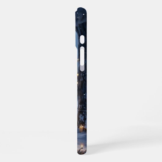 Deck Your Tech: Feestelijke Kerstbehang 2026 iPhone Hoesje (Linkerkant)