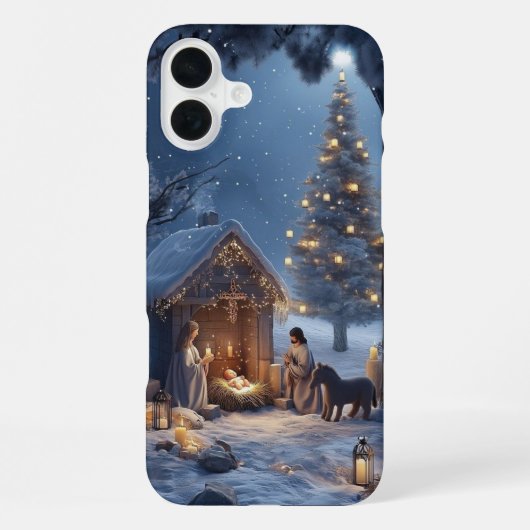 Deck Your Tech: Feestelijke Kerstbehang 2026 iPhone Hoesje (Achterkant)