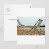 Deckchairs & shingle briefkaart (Voorkant / Achterkant)