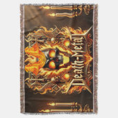 Decke für Death Metal Fans und Musiker Deken (Voorkant Verticaal)
