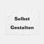 Decke Selbst Gestalten Fleece Deken (Voorkant (Horizontaal))