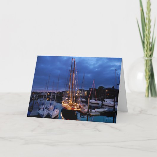 Decked uit voor het Vakantie Feestdagen Kaart (Voorkant)